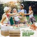 30 Pack 15oz Charcuterie Boxes with Clear Lids, To Go Paper Small Charcuterie Box with Lid, 7.5 x 5.2 x1.8in Disposable Bakery Take Out Containers for Desserts, Cookie, Charcuterie, Snack and Fruit