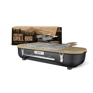 Portable Charcoal Grill - Tabletop Barbecue For Outdoor Cooking - Outdoor Travel Portable BBQ Grill For Camping - Mini Charcoal Grill For Camping Cooking