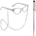EBYTOP Halloween Women's Old Lady Costume Dress up Outfit Accessories for Adults, Size: Small-Medium