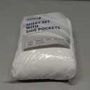 Moonsea Queen Size Mattress Sheet Set With Side Pockets, 1 Sheet & 2 Pillow Cases