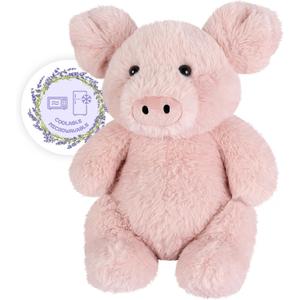 SuzziPals Heatable & Coolable Pig Stuffed Animal, Microwavable Heating Pad for Soothing Warmth & Relaxation, Lavender Scented Plush Toys for Companion & Stress Relief, Pig Gift for Adults & Kids