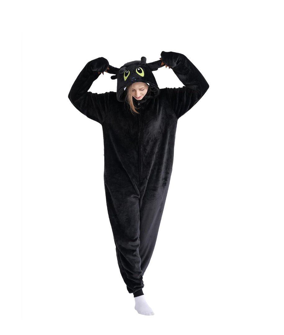Beauty Shine Unisex Adult Onesie One Piece Pajamas Cosplay Cartoon Costume Halloween Christmas Sleepwear Jumpsuit Homewear Size L