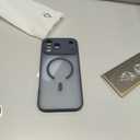 Designed for iPhone 17 Pro Max Case, Compatible with MagSafe, [Camera Protection] [15FT Military Drop Protection] Shockproof Translucent Matte Anti-Slip Phone Case, 6.9", Deep Blue