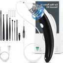 Ear Vacuum Ear Wax Removal Kit with 5 Levels Strong Suction, USB Rechargeable Reusable Electric s