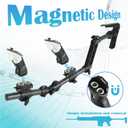 Magnetic VR Gun Stock for Quest 3, Rifle Grip VR Stock Controller Accessories Compatible with MetaQuest 3s, Lightweight & Quick Removable Quest3 Control Magnetic Gunstock Adapter (Black)