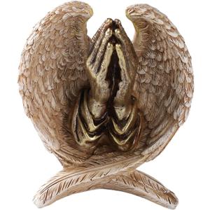 TALPGOD Angel Wings with Praying Hands Statue,Angel Statues for Home Decor,Guardian Angel Figurines for Catholic Decor,Garden Angels Outdoor Statue,Catholic Statues Angel Gifts for Women