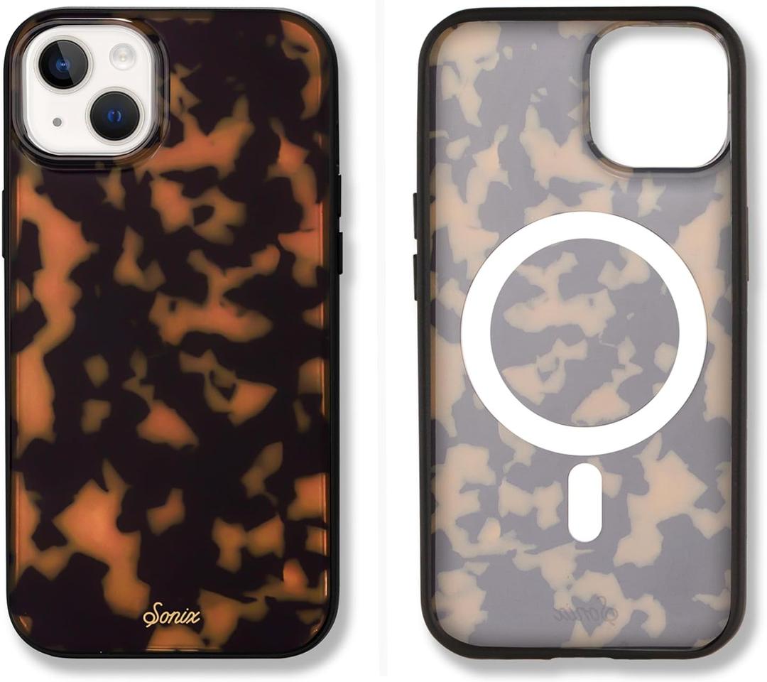 Sonix Case for iPhone 15 Plus, iPhone 14 Plus | Compatible with MagSafe | 10ft Drop Tested | Tortoiseshell | Brown Tort