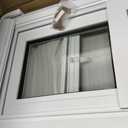 NOOTA Basement Window 32" x 16" Double Tempered Glass, Removable Flange, Vinyl Sliding WindowWhite