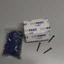 CONFAST 3/16" x 1-3/4" Blue Flat Phillips Concrete Screw Anchor with Drill Bit for Anchoring to Masonry, Block or Brick (100 per Box)