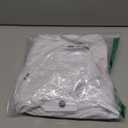 FAHIZO Men's White Tuxedo Shirt with Wing Collar, French Cuffs & Accessories, Size L