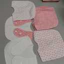 lazyrhino 6 Pack Baby Bibs Unisex Adjustable with Snaps Ultra Soft Absorbent Drooling Teething for Boys and Girls