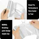 105Counts 8 Gallon Trash Bags, Flexible & Durable Kitchen Garbage Bags, Unscented & Easy Tearing Medium Trash Bag for Kitchen, Bathroom, Bedroom, Office, Transparent