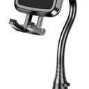 Cup Phone Holder for Car [Upgraded Adjustable Gooseneck & Firmly Stable] Car Phone Mount Cell Phone Automobile Cradles for iPhone 16and All 4-7 inches Smartphone(Black)