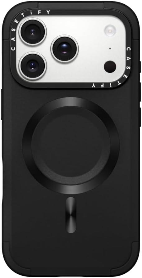 CASETiFY Force iPhone 17 Pro Max Case [Slim/Compatible with Magsafe / 6.5 ft. 3X Military Grade Drop Protection] - Black