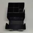 Winco BC-6 Bar Caddy with 6 Compartments, Black, Medium