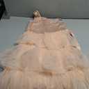 GRACE KARIN Girls Sequin Tulle Dress One Shoulder Formal Party Holiday Maxi Dress for Girl 6-14Y (6-7 Years, Rose Gold)