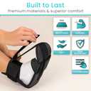 Vive Plantar Fasciitis Stretcher - Foot & Calf Stretcher for Men & Women, Achilles Tendonitis Brace Sling for Pain Relief - Dorsiflexion Therapy, Adjustable - Lightweight Arch & Heel Support (Medium)