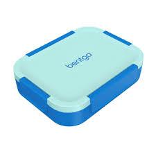 Bentgo Chill Kids Leak-Proof Lunch Box - 4-Compartment Bento Box with Built-In Ice Pack, 3.3 Cup Capacity, PFAS & BPA-Free, Microwave & Dishwasher Safe, Ideal Size for Ages 3 to 7 (Electric Aqua)