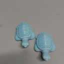 2Packs Ceramic Turtle Toilet Bolt Caps & 2Pcs Glow in the Dark Universal Toilet Bolt Covers to Avoid Rusting, Decorative Bathroom Toilet Bolt Easy Installation (Light Blue)