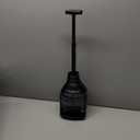 Korky BeehiveMAX Hideaway - Heavy Duty Toilet Plunger with Holder in Black - Drip Free Carry-Seals All Bowl Shapes  Powerful Clog Removal, 97-5B