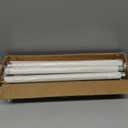 SIMEWIN White Curtain Rods for Windows 66 to 120 Inches Adjustable Decorative 1 Inch Diameter Single Window Curtain Rod Set with Classic Finials, White Finishing