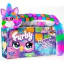 FURBY DJ Interactive Toy, Neon Star, Snuggly Electronic Plush, Music, Lights, Motion, & Games, Speaks English & Furbish, 32 in Long, 6+ Years