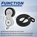Engine Serpentine Belt Drive Kit with Tensioner Compatible with Toyota Camry 2010 2011 L4 2.5L Replace # 166200V010 39096 4PK1240