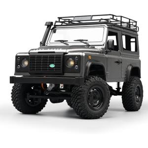 MN-99S RC Car, 1:12 Scale RC Rock Crawler, 4WD Off-Road RC Truck RTR, 2.4G Remote RC Land Rover Vehicle Models for Adults Hobby Gifts (Gray)