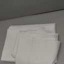 White Square Tablecloth 52x52 Inch, 200GSM - Set of 2 Extra Soft Square Tablecloths - Stain and Wrinkle-Resistant, Machine Washable, Card Table Tablecloth Square for Any Occasion, Premium Quality