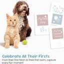 Pet Milestone Cards  Celebrate Your Pets Journey, Growth and Key Moments with Keepsake Cards - Perfect for Dogs, Cats, Puppies, and Kittens - Ideal as a Pet Adoption Gift, Pet Memory Book