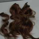 NAYOO Clip in Hair Extensions for Women 20 Inch Long Wavy Curly Chestnut Brown Hairpieces Full Head Synthetic Hair Hairpieces(6PCS, Chestnut Brown)