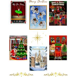 Signature Moments in Time African American Christmas Holiday greeting cards