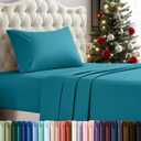 Utopia Bedding Twin Sheet Set  3 Piece Bed Sheets for Twin Size Bed, Soft and Breathable Microfiber, Includes 1 Fitted Sheet, 1 Flat Sheet and 1 Pillowcase (Denim Blue)