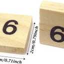 Honbay 100PCS Wooden Scrabble Tiles Numbers Symbols Tiles for Craft Projects, Games, Early Childhood Education