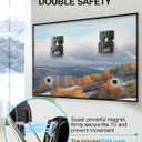 Ultra Slim TV Wall Mount Compatible with 14"-80" Flat & Frame TVs Only, 0.3" Micro-Gap Low Profile TV Mount, Minimalist Look, Blends Any Interior, Hold up to 100Lbs