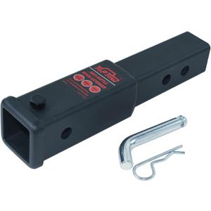TOPTOW Trailer Hitch Extender, Fits for 2 inch Hitch Receiver, 7-inch and 8 1/2-inch Extension Length, with 5/8 inch Hitch Pin and Clip, Anti-Rattle Bolt Included