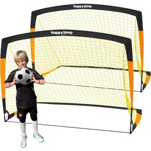 Soccer Goal 7'x5', 6.6x3.3', 5'x3.6', 4'x3', 3'x2.2' Soccer Net for Kids Backyard