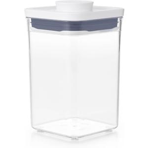 OXO Good Grips POP Container - Airtight Food Storage - Small Square Short 1.1 Qt Ideal for 1 lb of brown sugar or confectioner's sugar
