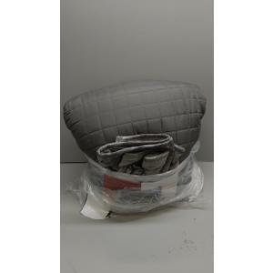 Quilt Set Oversized King Size 120x128 Luxurious Velvet Bedding Sets with 2 Pillow Shams 20x36 3 Pieces Ultra Soft Quilted Bedspread Coverlet Comforter for All Season,Gray