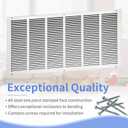 Howeall 30"W x 14"H [Duct Opening Size] Steel Return Air Grille, Air Return Vent Cover for Ceiling and Sidewall - HVAC Air Vent Covers - [Outer Dimensions: 31.75"W x 15.75"H]