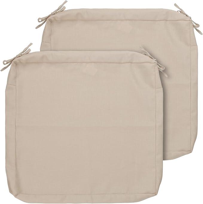 No Brand Waterproof Cushions Cover Beage 6 Pcs  25 x 25 x 4 In + 6 PCs 25 x 15 x 4 In + 2Pcs 20  x 15 x 4 In