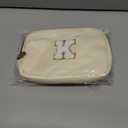 2025 Graduation Gifts for Her Women Girls,Personalized Belt Bag Waist Packs Trendy Fanny Pack Crossbody Bags,Initial White A,Cream Bag