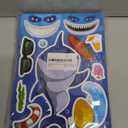 Jovial & Joyful 32 Sheets Sea Animals Make Your Own Stickers, Make a Face Sticker Sheets for Kids, Octonauts Birthday Party Supplies, Under the Sea Party Favors, Return Gifts for Birthday Party, Pack of 3