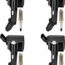 BDFHYK Ignition Coils UF802 and Iridium Spark Plug 91970 Compatible with Chevrolet Equinox Malibu Cruze GMC Terrain Buick Encore l4 1.4L 1.5L Replaces GN10797 C-939 C2036 ILNAR8B7G 12670053 Set of 4
