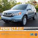 WEELMOTO for 2007-2011 HONDA CR-V EX, EX-L, LX, SE [4-Door Sport Utility] Headlights Pair Headlamp set Chrome Housing Amber Reflector Left+Right Side