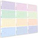 10 x Large Wall Calendar 2026 (34.5 x 23 inches), 2026 Calendar Monthly Planner for Wall, Colorful Stylish Design, Horizontal Layout, Heavyweight Uncoated Text Paper (Comes Folded in Special Envelope).