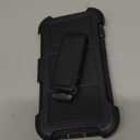 for Defender Phone Case iPhone 16 e Case with Belt Clip, for Shockproof iPhone 16e PhoneCase Rugged, 2 Layers of Sturdy for iPhone16e Cases Heavy Duty, Military-Grade Cover for 16eCase Black & Orange