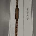 Smart Bracelet Fitness Tracker Heart Rate Monitor Sleep Tracker Step Counter Calories Pedometer Activity Tracker Remote Camera Dress Health Wristband for Women Ladies (Gold)