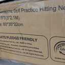 Golf Net with Extra Striking Net, Heavy Duty Golf Practice Hitting Net
Size: 10ft x 7ft 