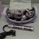 MESCOMB Dual Voltage Hair Dryer Brush for Travel  5 in 1 Air Styler with High-Speed Blow Dryer, Anti-Frizz, Compact Design with Travel Bag, Ideal for Europe & Worldwide Use (100V240V) Gift for Women